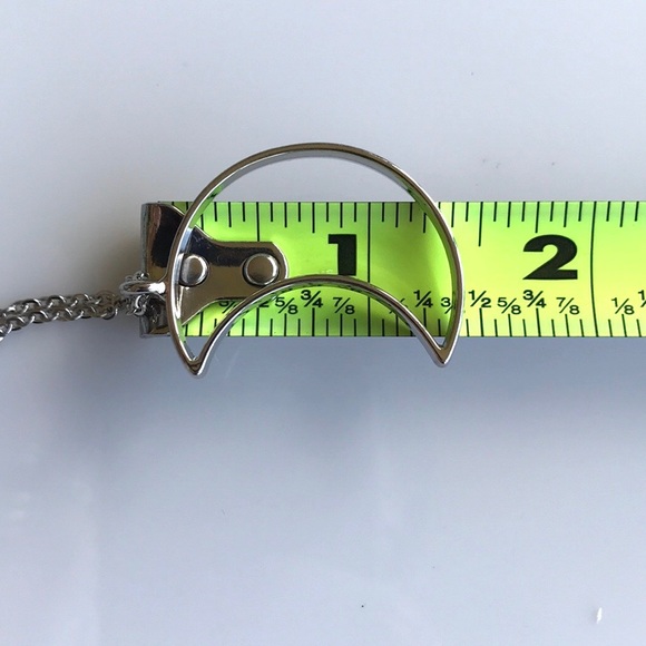 Genuine Garnet chips double layer moon necklace - Picture 12 of 12